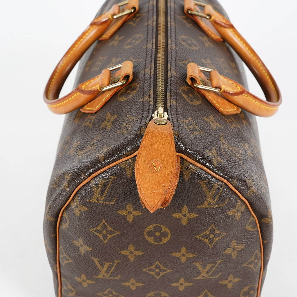 Louis Vuitton Speedy 30 Monogram Canvas Brown Hand Bag Used M41526 07A037035614