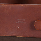 HERMES Herbag Cabas PM Brown Canvas & Leather Tote Bag Used Vintage 07A185720031