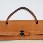 Hermes Herbag MM Handbags Leather White 04A044633207