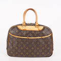 Louis Vuitton Monogram Deauville M47270 Hand Bag Brown Used 07E262750001