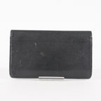 Vintage CHANEL Leather Black Bifold Wallet Classic Purse 05E412310016