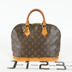 Louis Vuitton Alma PM M51130 Monogram Canvas Brown Used Handbag 09E112530011