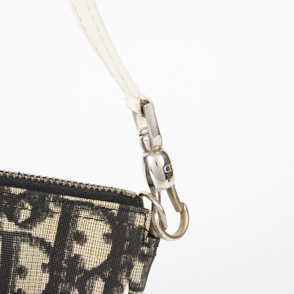  CHRISTIAN DIOR Monogram Mini Saddle Pochette Navy/Black 01E215720008