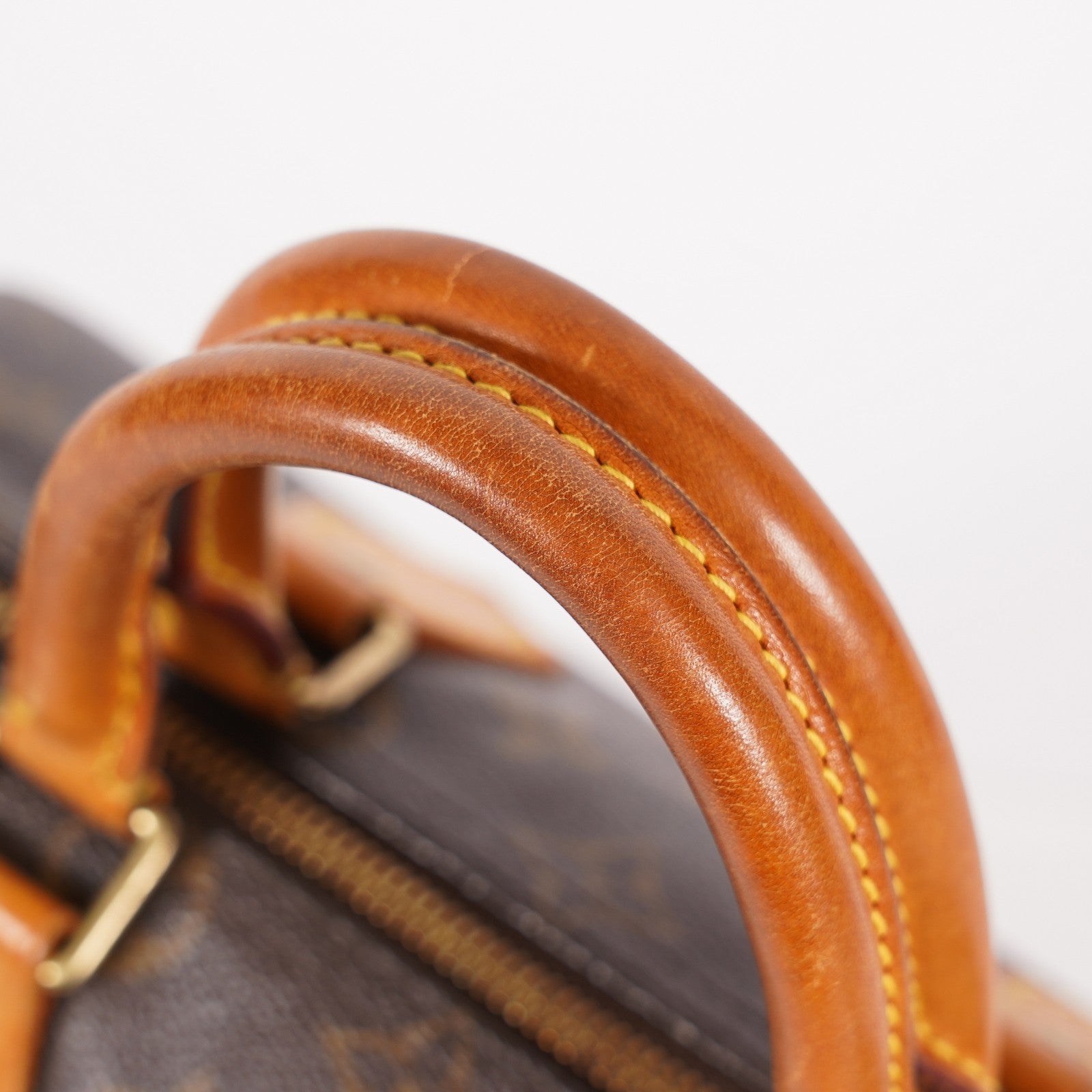 Louis Vuitton Speedy 25 M41528 Monogram Canvas Boston Handbag Brown 07A108008005