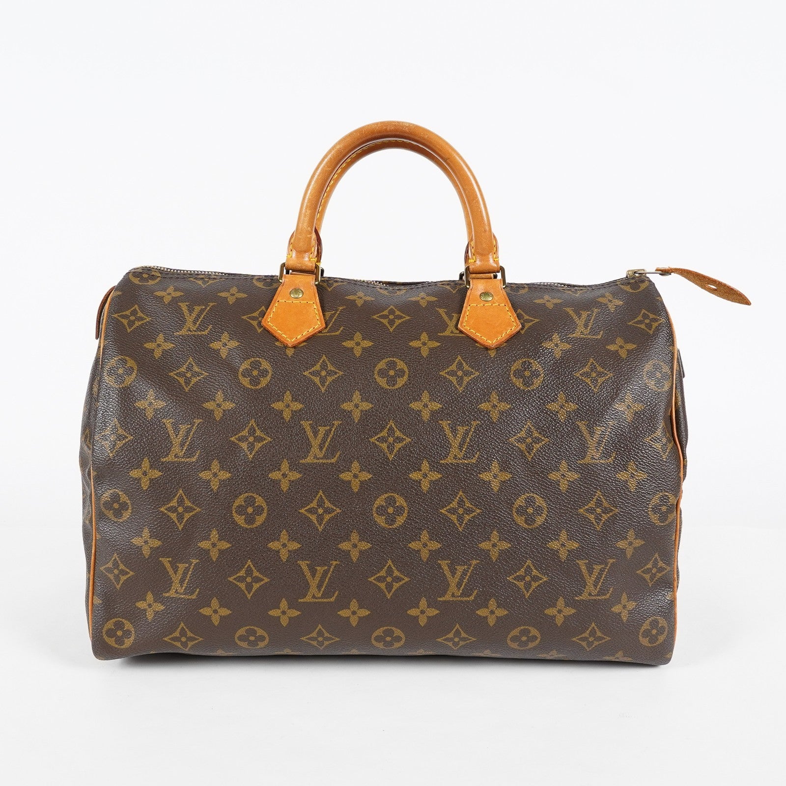Louis Vuitton Speedy 35 M41107 Monogram Brown Hand Bag Used Vintage 07E076710016