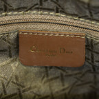 Dior Lady Dior Cannage Nylon Gold Hardware Charm Handbag Black 12E323410027