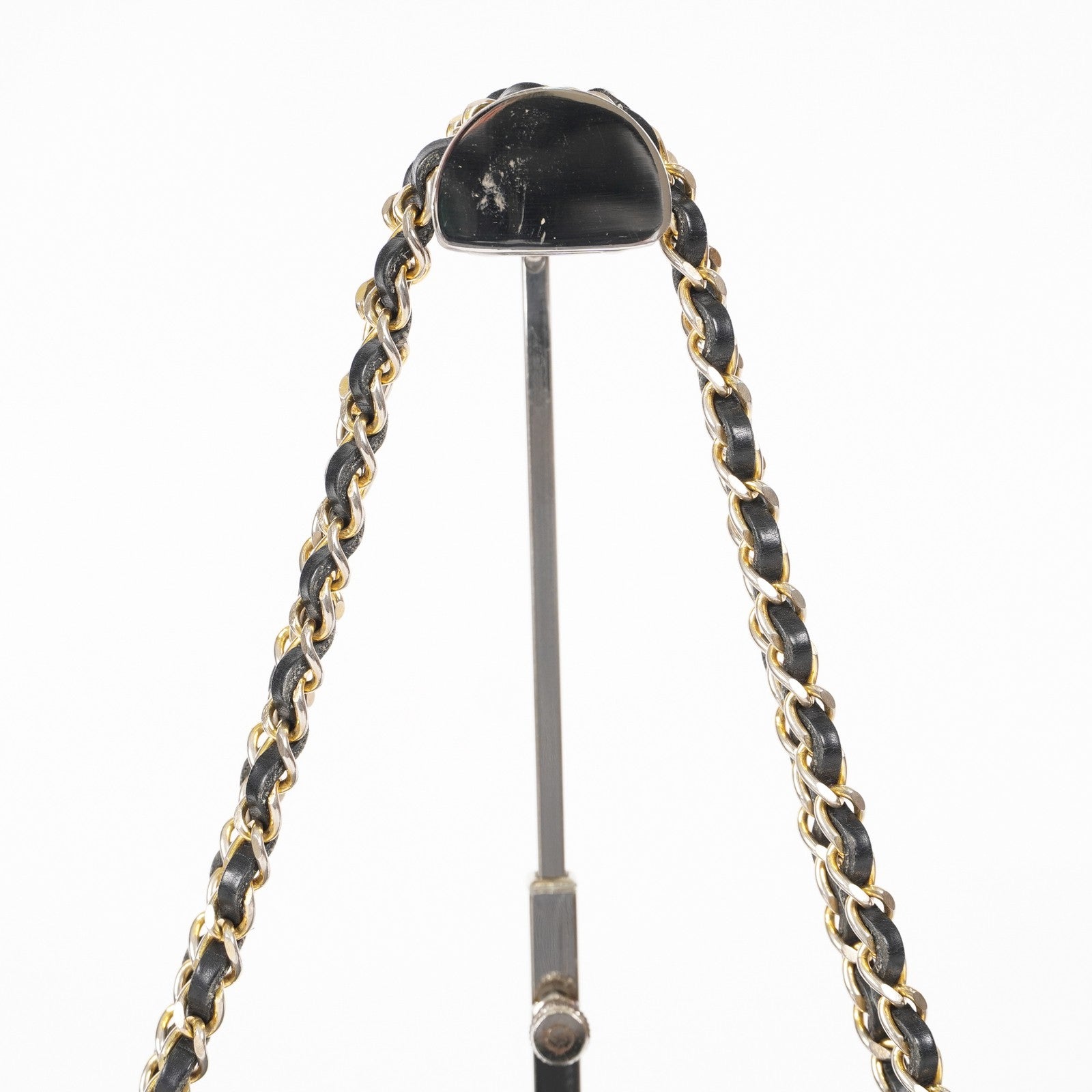 CHANEL Vintage Quilted CC Logo Jersey Chain Flat Shoulder Tote Bag 05E216352529
