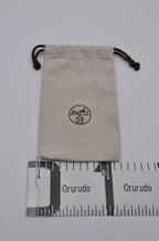 Hermes Dust Bag Storage Pouch Drawstring Beige Logo Authentic 13x21
