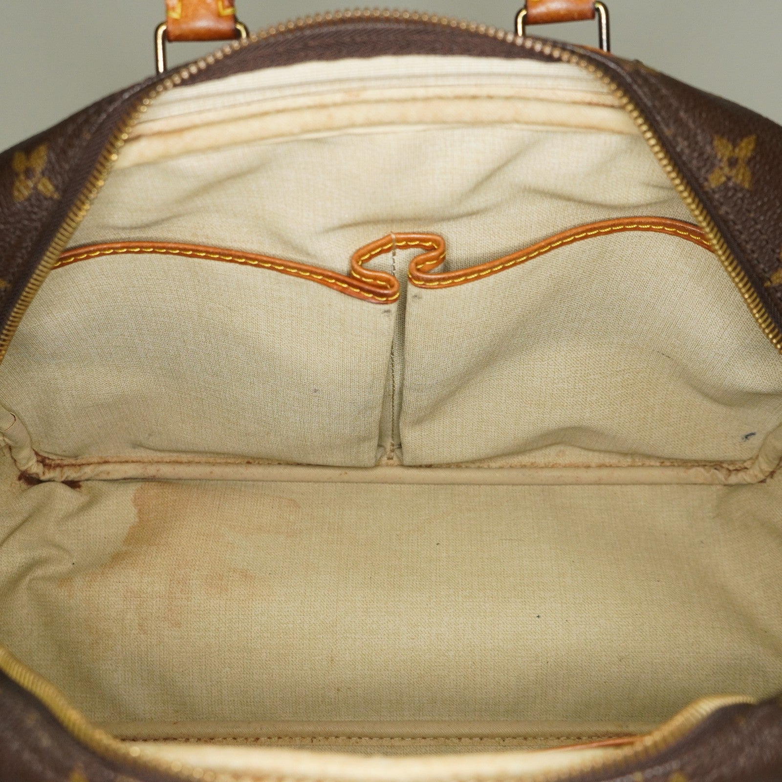 LOUIS VUITTON Deauville Handbag M47270 Monogram canvas Brown 06E092860019