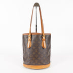 Authentic Louis Vuitton Monogram Bucket PM Shoulder Tote Bag M42238 05E112420013