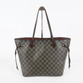 Louis Vuitton Neverfull MM N51105 Damier Ebene Brown Tote Bag Used 07E133960027