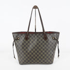 Louis Vuitton Neverfull MM N51105 Damier Ebene Brown Tote Bag Used 07E133960027