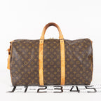 LOUIS VUITTON Keepall 50 Monogram Boston Bag Brown vintage M41426 06E133300010