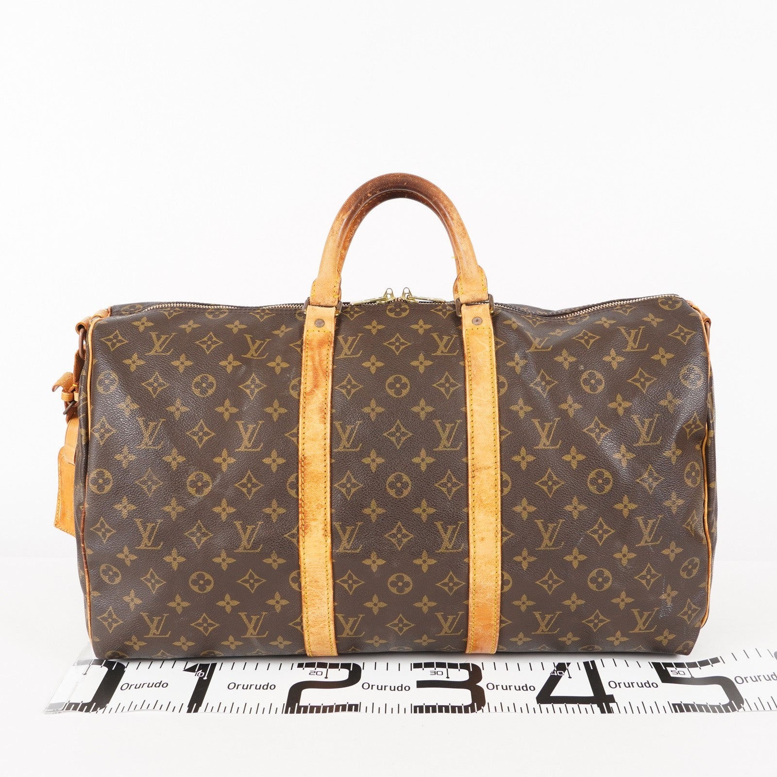 LOUIS VUITTON Keepall 50 Monogram Boston Bag Brown vintage M41426 06E133300010