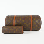 Louis Vuitton Papillon 30 M51385 Monogram Canvas Brown Barrel Bag 09E094180011
