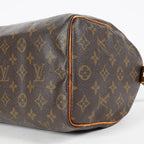 Louis Vuitton Speedy 25 M41528 Brown Monogram Canvas Used Handbag 08A226234803