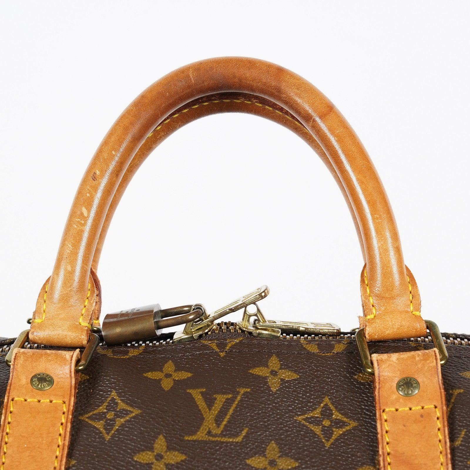 Louis Vuitton Keepall 55 Monogram Canvas Brown Duffle Bag M41424 08E073630002