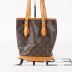 Authentic Louis Vuitton Monogram Bucket PM Shoulder Tote Bag M42238 02E242640018