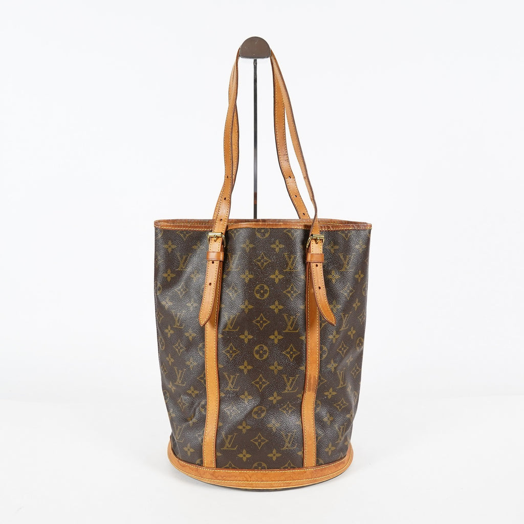 Louis Vuitton Monogram Bucket GM Shoulder Tote Bag Brown M42236 07E191760017
