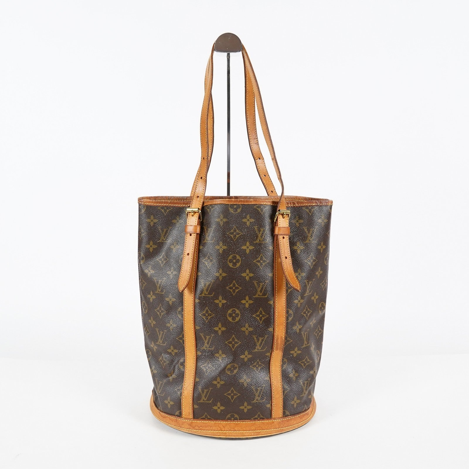 Louis Vuitton Monogram Bucket GM Shoulder Tote Bag Brown M42236 07E191760017