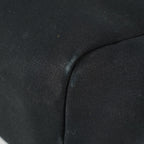 Hermes Herbag Ado Backpack 30cm Black Canvas Leather Used Auth 09E125940011