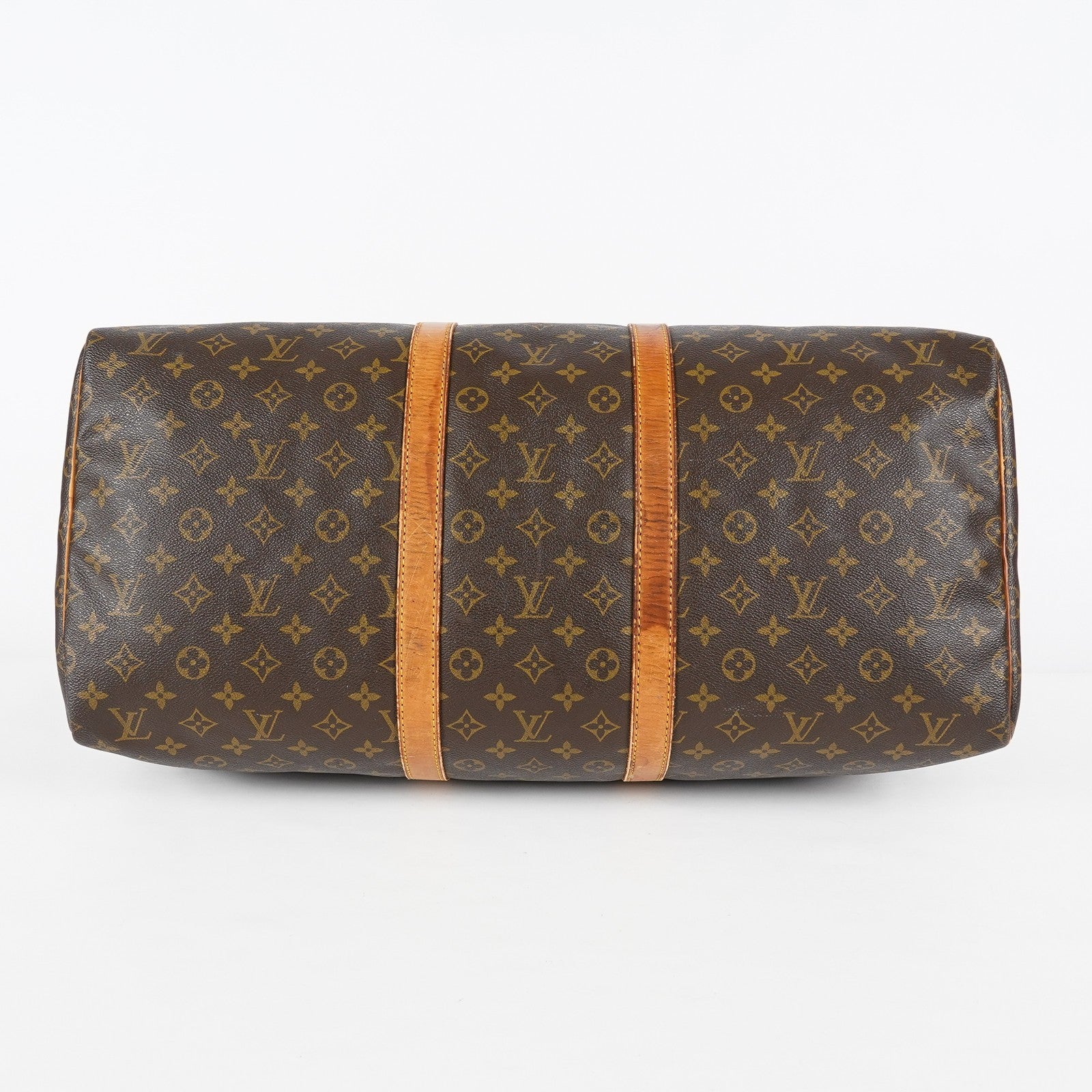 Louis Vuitton Keepall 55 Monogram Canvas Brown Duffle Bag M41424 08E073630002