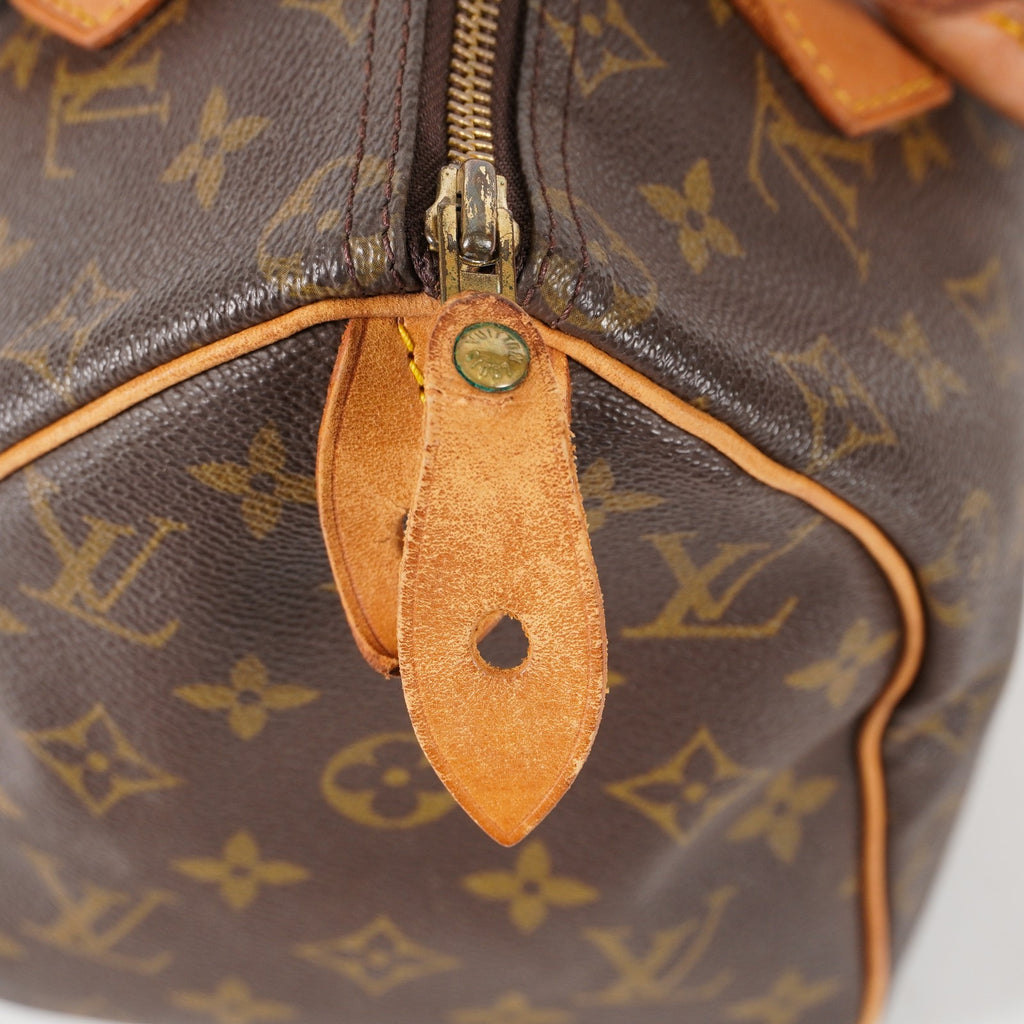Authentic Louis Vuitton Monogram Speedy 25 M41528 Handbag vintage 03E4910120011