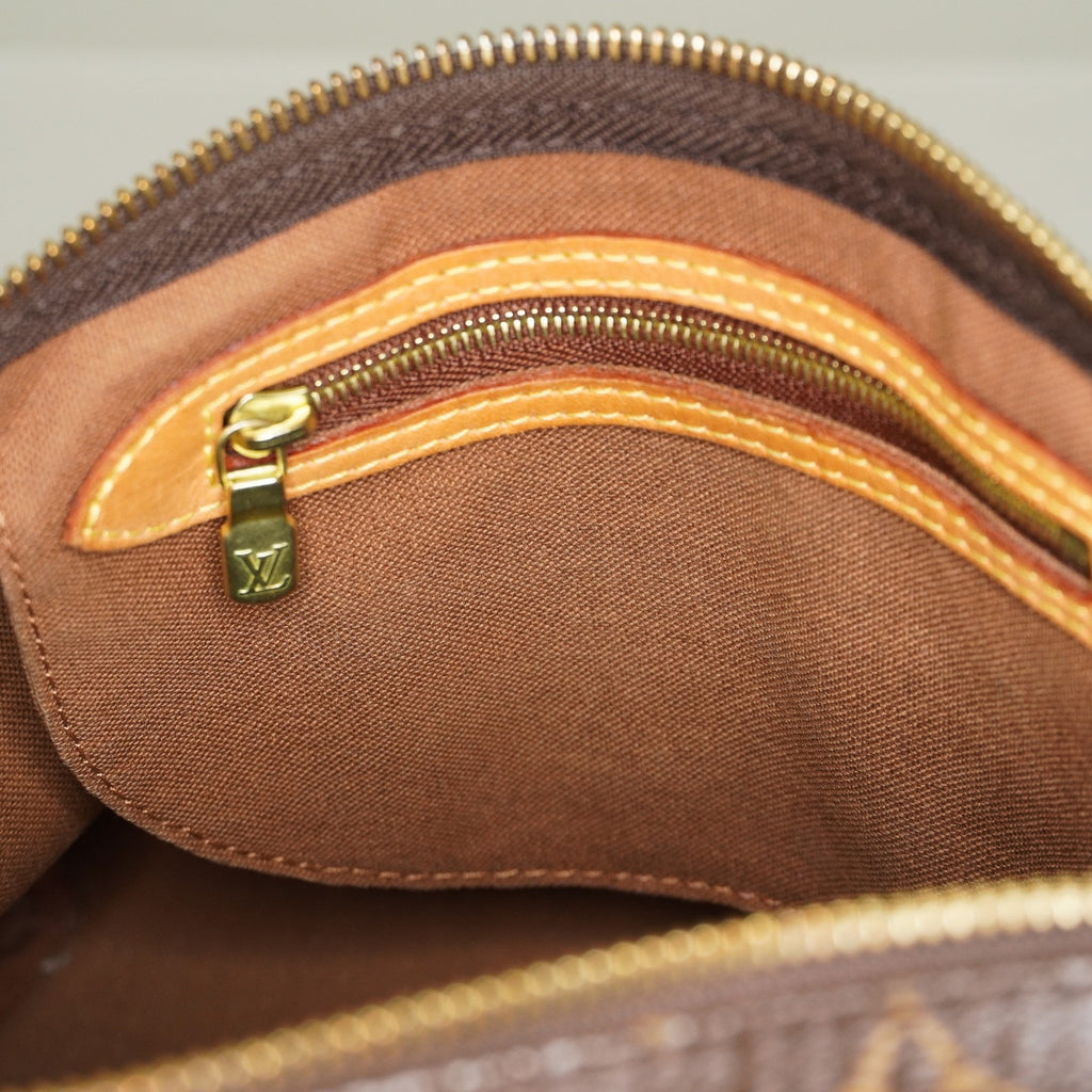 Louis Vuitton Monogram Speedy Handbag Brown Canvas Used M41528 08E2711110007