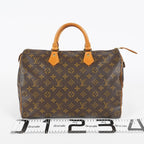 Louis Vuitton Speedy 35 M41107 Monogram Brown Hand Bag Used Vintage 07E076710016