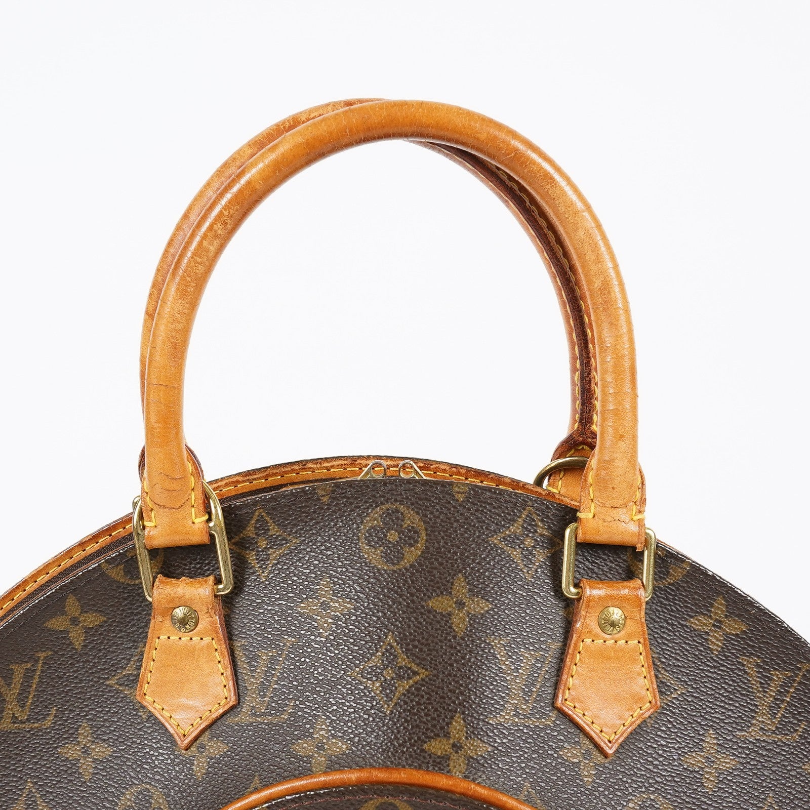Louis Vuitton Ellipse MM M51126 Brown Monogram Canvas Handbag Used 08A033775203