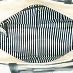kate spade handbag beige black with bow gold logo plate leather 225243940936