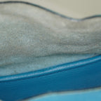 Hermes Picotin PM Hand Bag Blue Leather Silver Hardware Used 07E1018260027