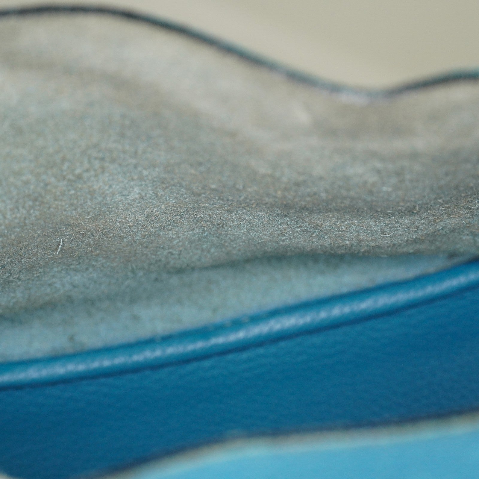 Hermes Picotin PM Hand Bag Blue Leather Silver Hardware Used 07E1018260027