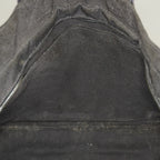 HERMES Herline Tote MM Gray H Pattern Canvas Handbag Authentic 08E35825010