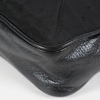 Chanel Satin Leather CC Fringe Chain Shoulder Bag Black Used 07E058800027