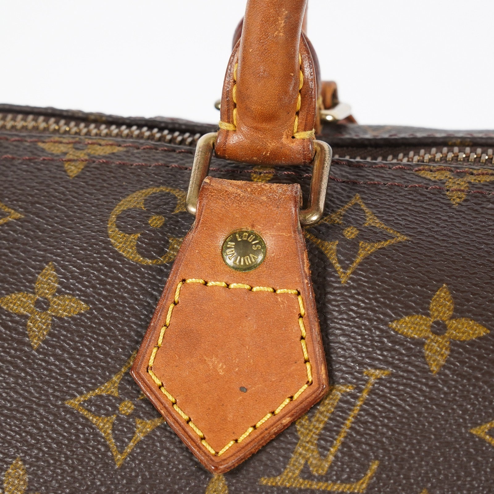 Louis Vuitton Speedy 30 Monogram Canvas Hand Bag Brown Used M41526 07A145319608