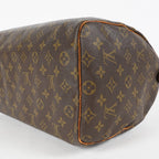 Louis Vuitton Speedy 35 M41524 Monogram Canvas Hand Bag Brown Used 07E103850017