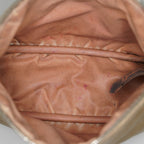 Hermes Bolide Pouch 21 Beige Canvas Leather Cosmetic Pouch Used 08E23495007