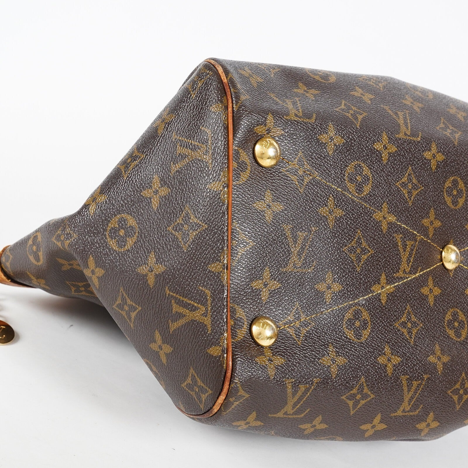 Louis Vuitton Monogram Tivoli M40143 Used Brown Canvas Handbag Tote 08E114510002
