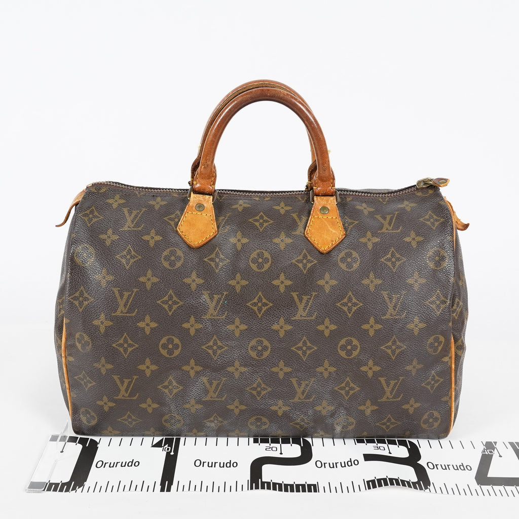 Louis Vuitton Speedy 35 Monogram Canvas Brown Handbag M41524 Used 08A154118403