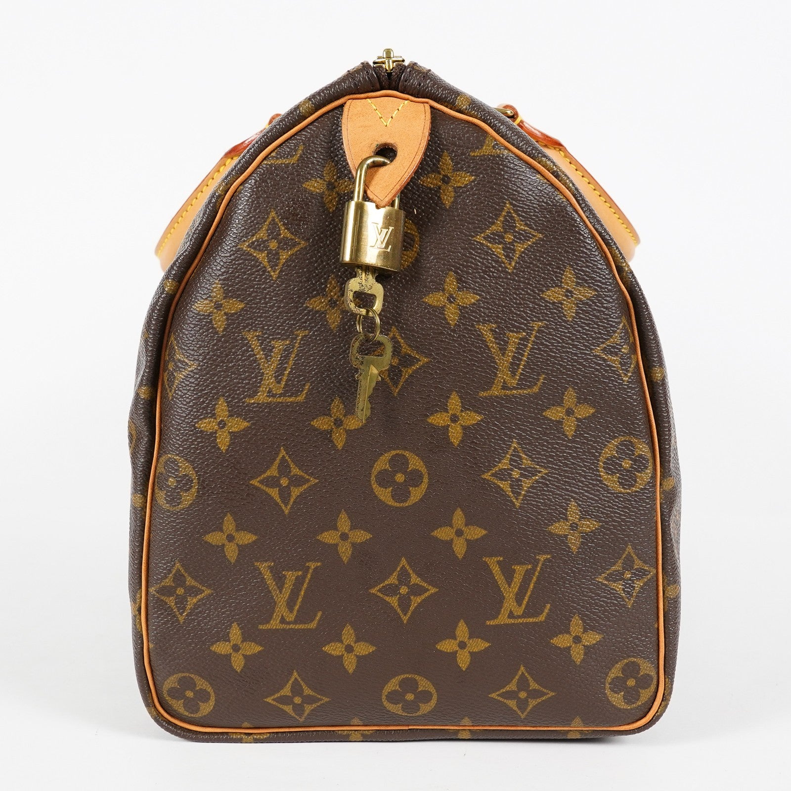 Louis Vuitton Speedy 35 Monogram Brown Canvas Handbag Used M41524 07A266864031