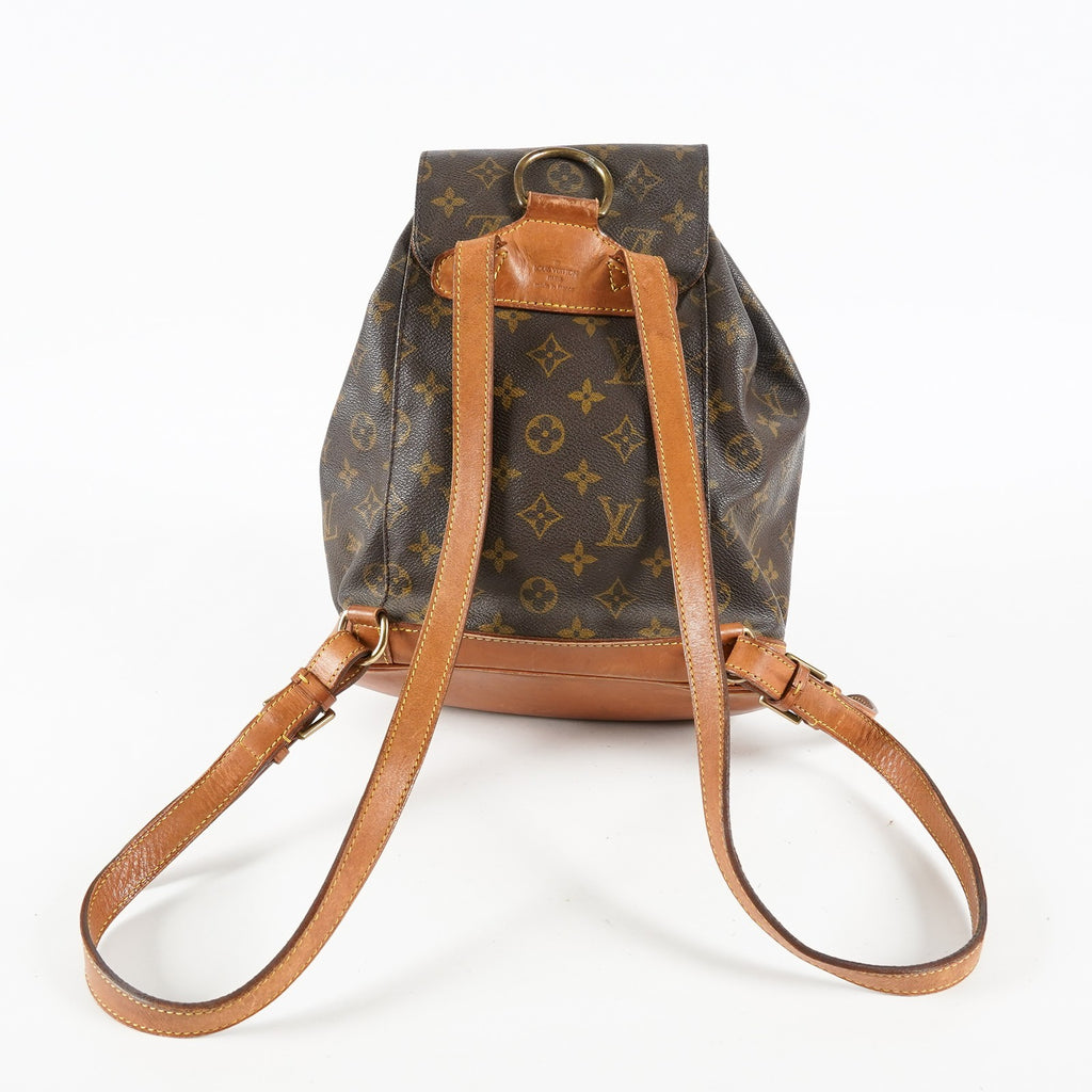 Louis Vuitton Mini Montsouris M51137 Monogram Canvas Brown Backpack 09E124070006