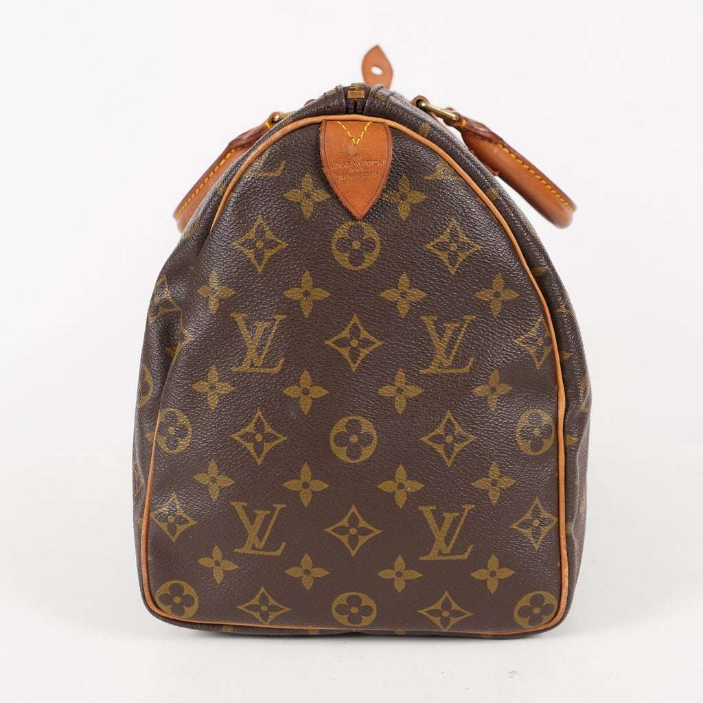 Authentic Louis Vuitton Monogram Speedy 35 M41524 Handbag used 06E465948803