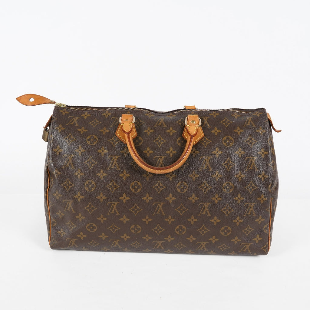 Louis Vuitton Speedy 35 M41522 Monogram Canvas Brown Handbag Used 08A274576003