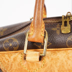 LOUIS VUITTON Deauville Handbag M47270 Monogram canvas Brown 06E022640012