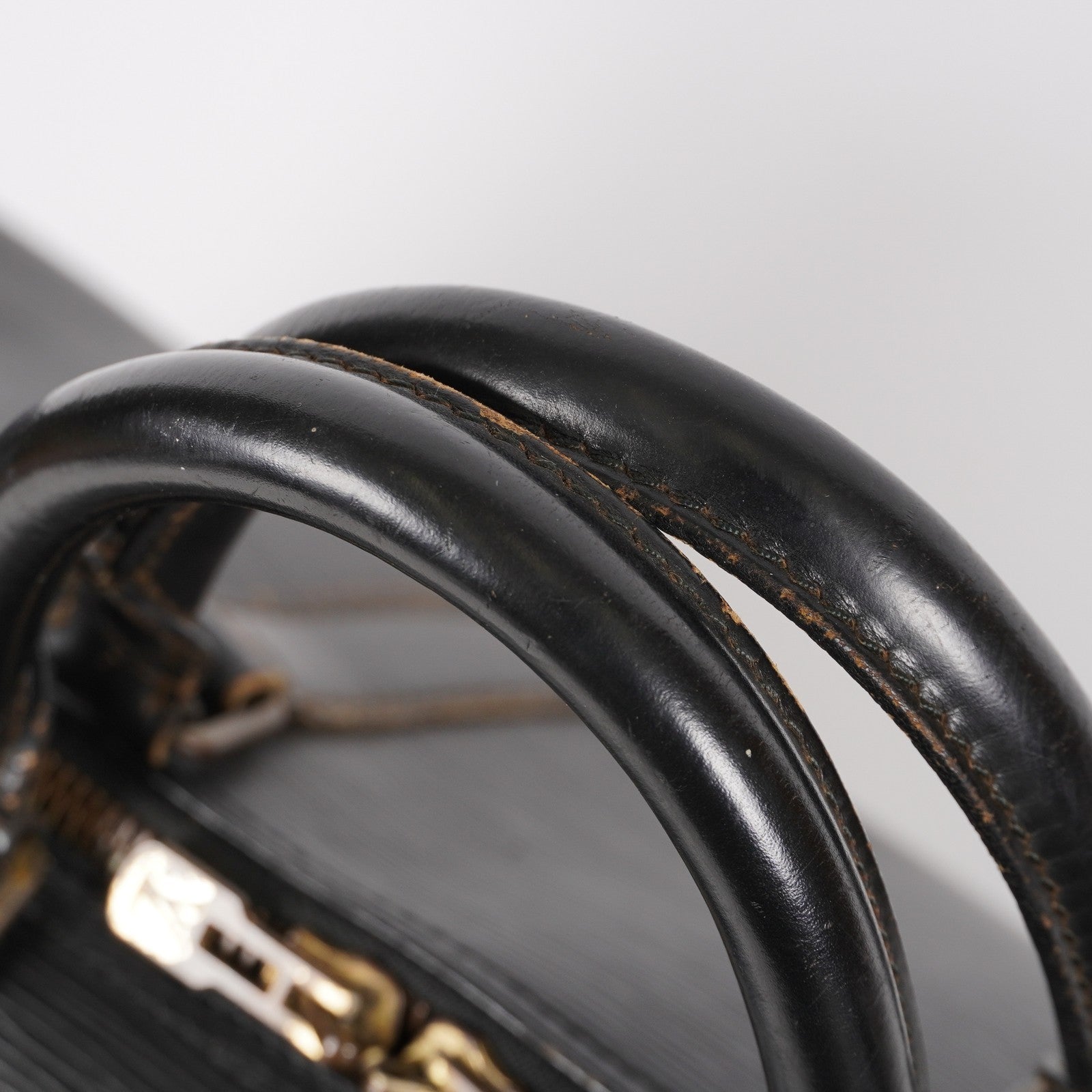 LOUIS VUITTON Epi Keepall 50 Boston Bag Black M42962 LV Auth 05E173960016