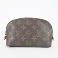 Louis Vuitton M47515 Pochette Cosmetique Monogram Brown Canvas Used 08A07715003