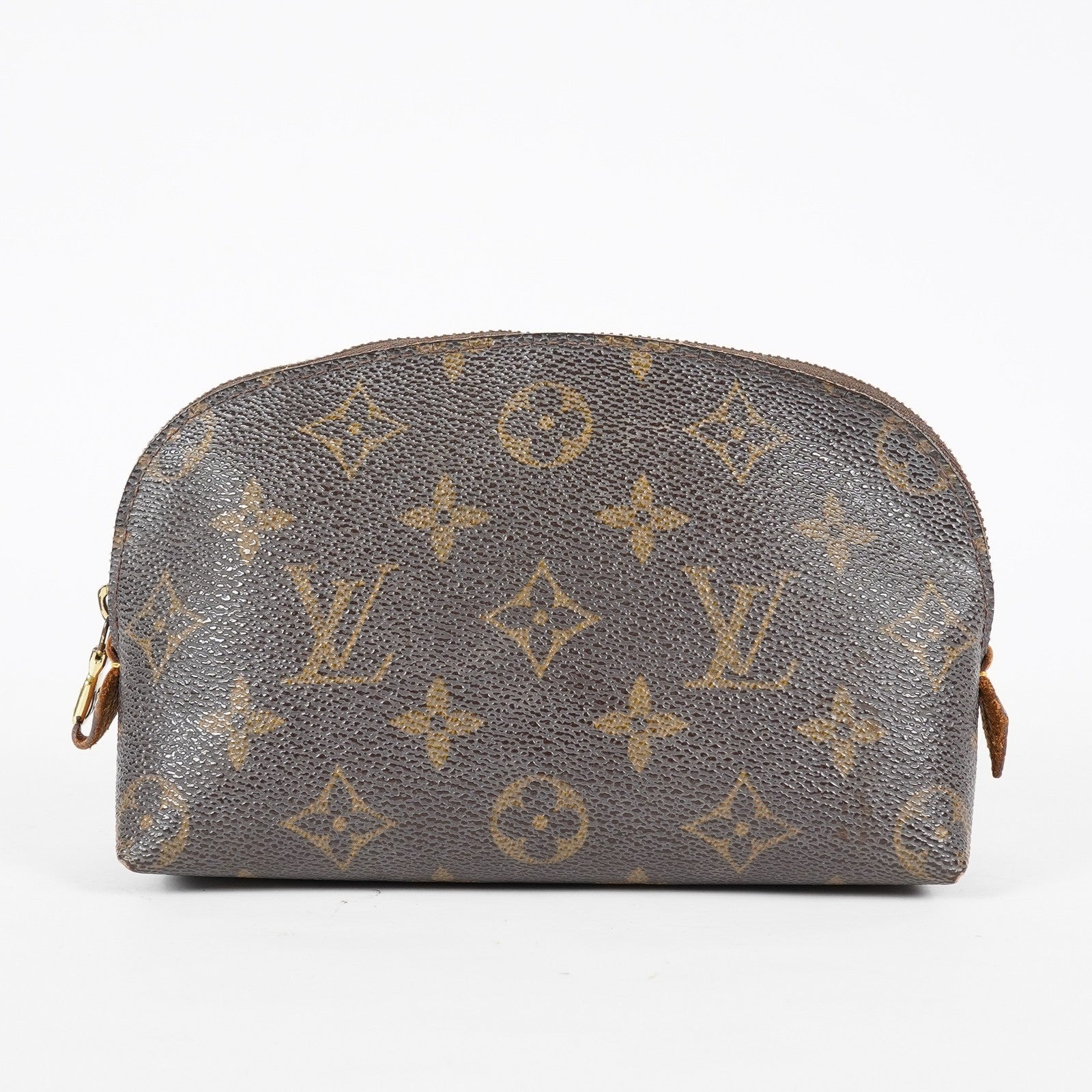 Louis Vuitton M47515 Pochette Cosmetique Monogram Brown Canvas Used 08A07715003