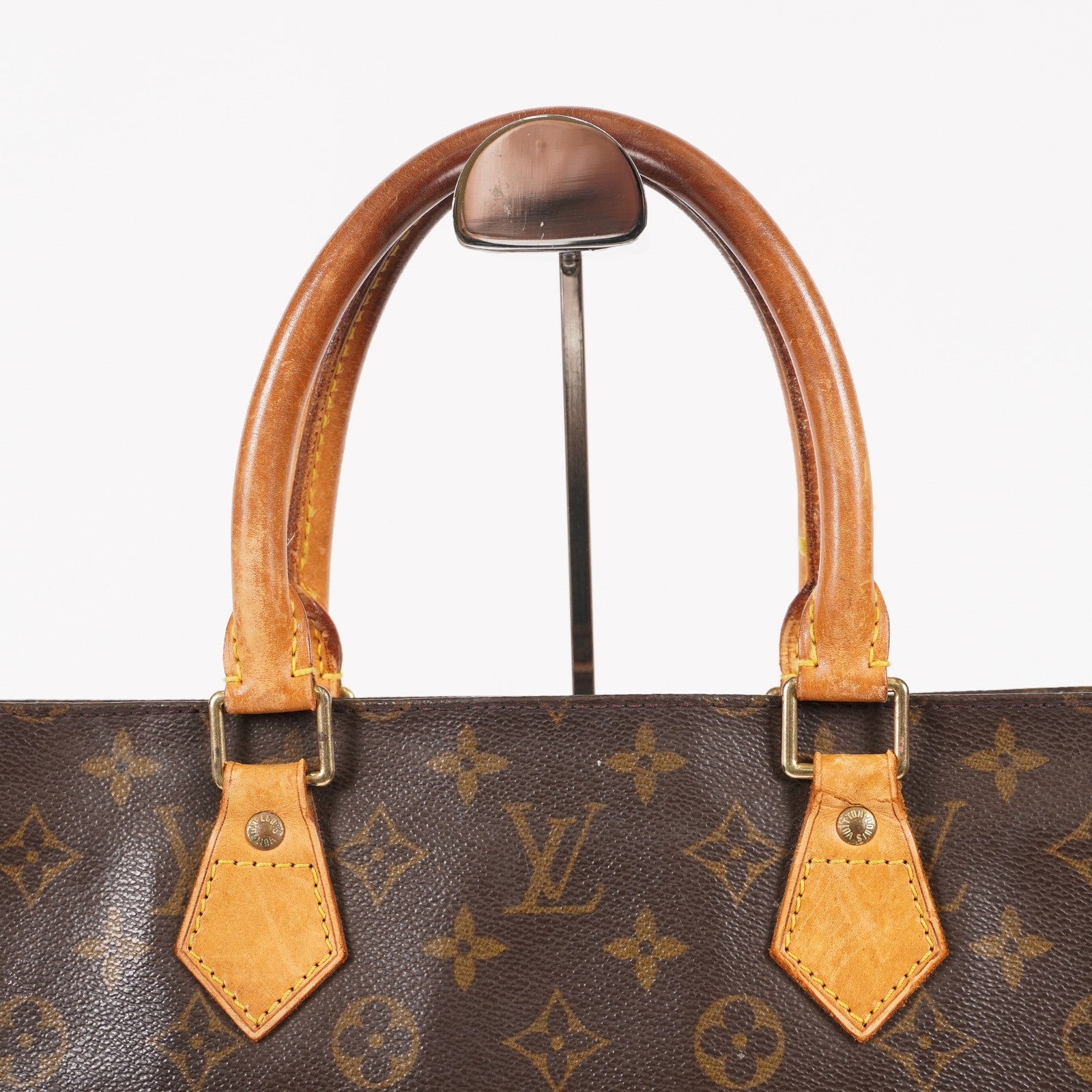 LOUIS VUITTON Sac Plat Handbag Monogram Canvas Brown M51140 06E441980004
