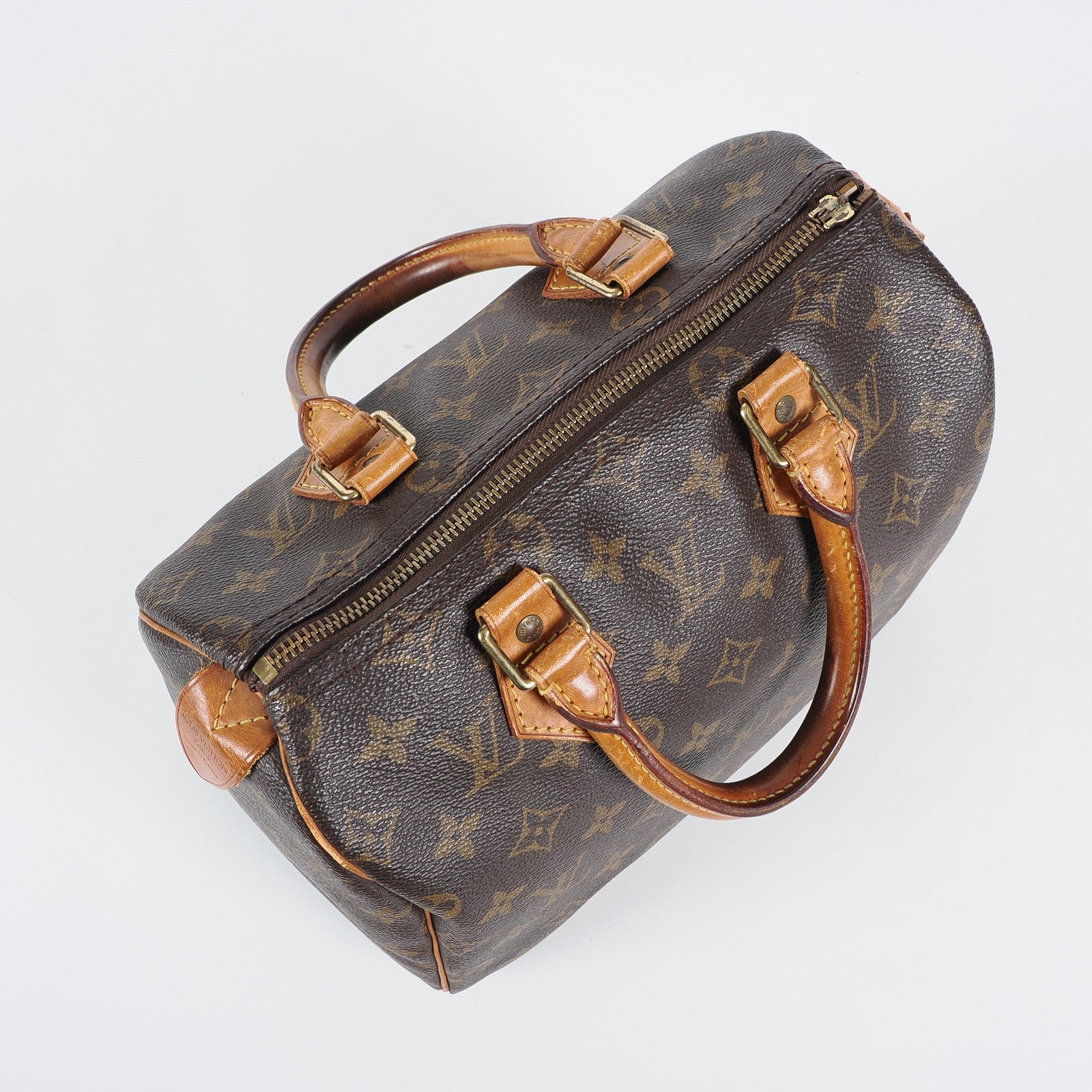 Authentic Louis Vuitton Monogram Speedy 25 M41528 Handbag vintage 04A306234807